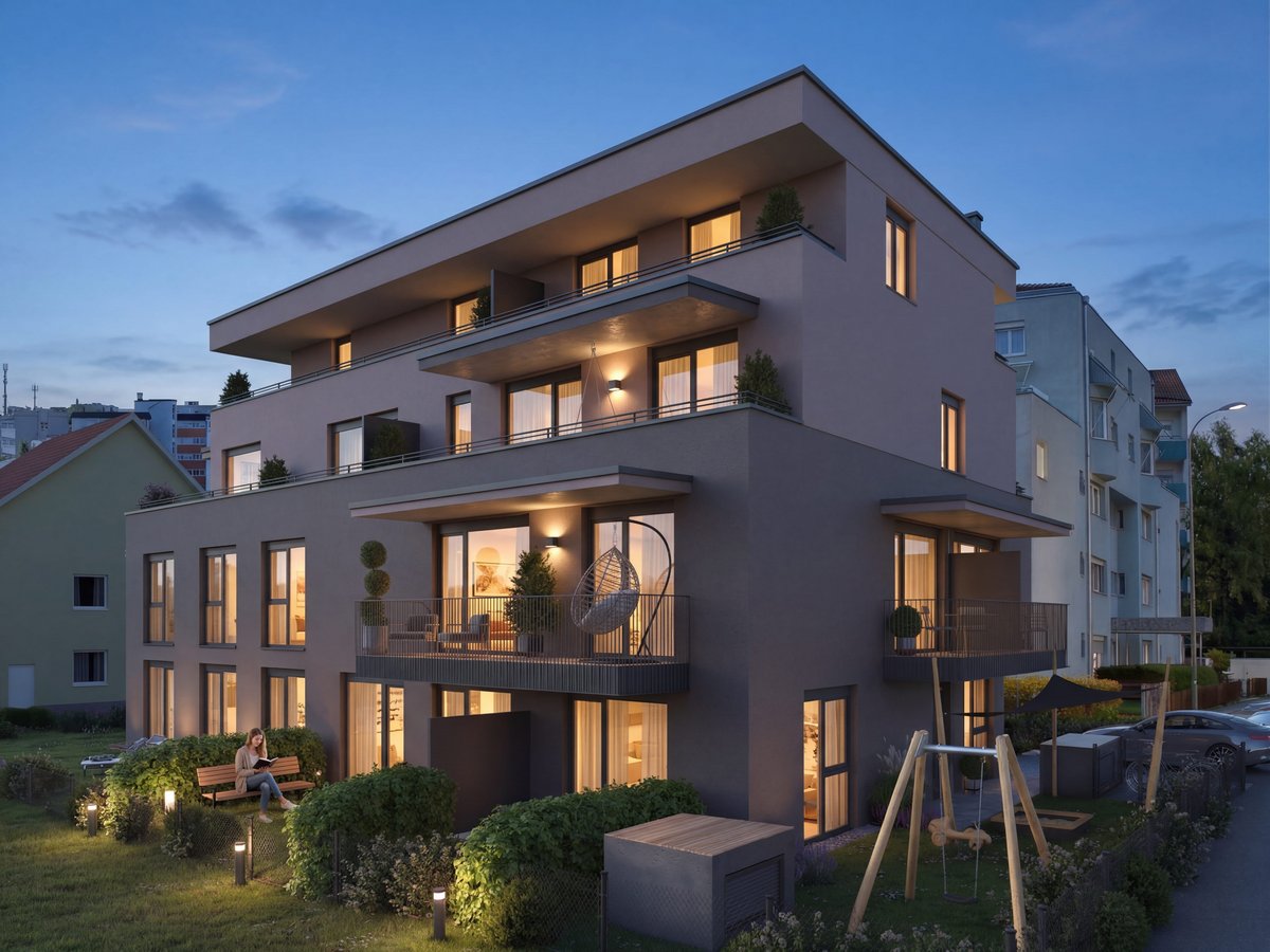 Carsima Andrechtstraße STraßenperspektive 300326 Abendvariante